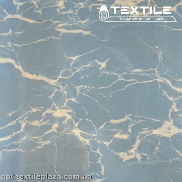 Подкладочная ткань цветная 7031D187C1 мрамор, голубой