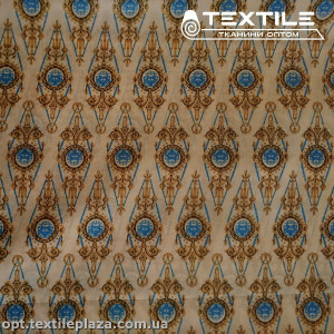 Подкладочная ткань цветная 9064D16C1 узор, капучино