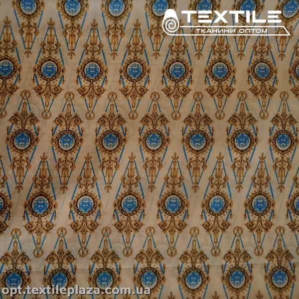Подкладочная ткань цветная 9064D16C1 узор, капучино