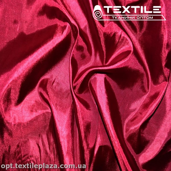 Подкладочная ткань однотонная 7224C89 красно-бордовый