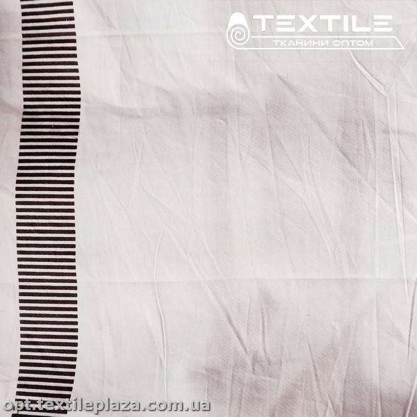 Сатин постельный цветной 14235D20C11 полоска, белый