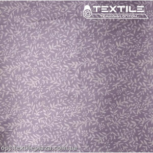 Сатин постельный цветной 1211D5C1 травка, серо-сиреневый