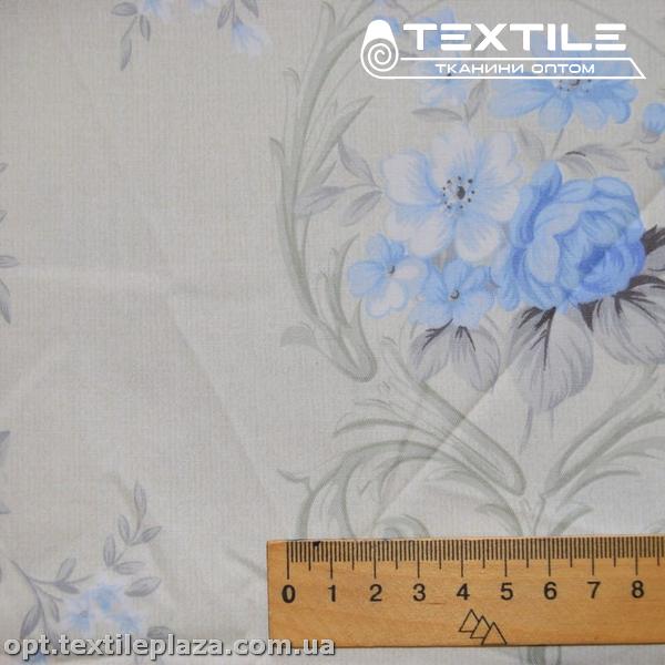 Сатин постельный цветной 1603D49C49 узор, светло-бежевый