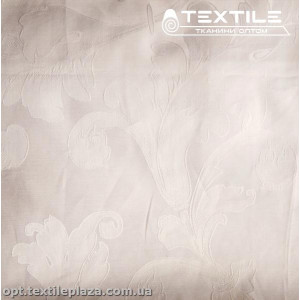 Сатин постельный однотонный 20260D3C3 жаккард, узор, белый (260 см)