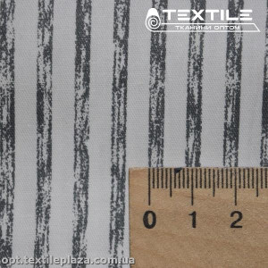 Сатин постельный цветной 11001D11C3 полоска, белый