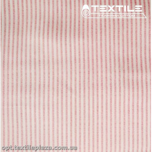 Сатин постельный цветной 1155D9C9 полоска бордовая, белый