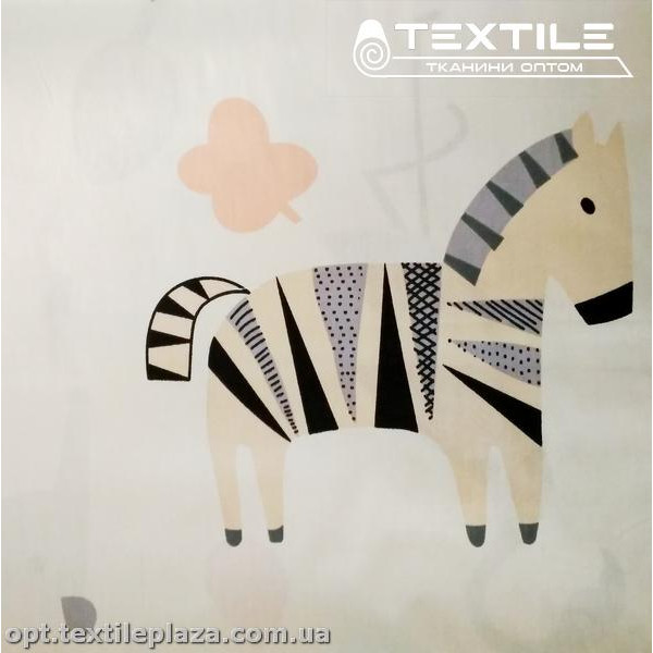 Сатин постельный цветной 3160D57C9 звери, белый