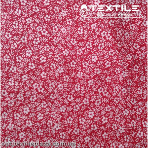 Сатин постельный цветной 7711D7C6 цветы, красный