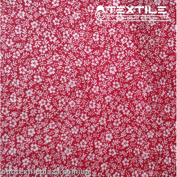 Сатин постельный цветной 7711D7C6 цветы, красный