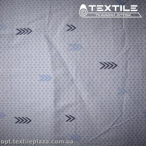 Сатин постельный цветной 1603D44C44 стрелки, голубой