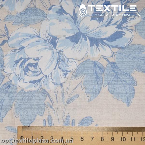 Сатин постельный цветной 1603D43C43 узор, пудровый