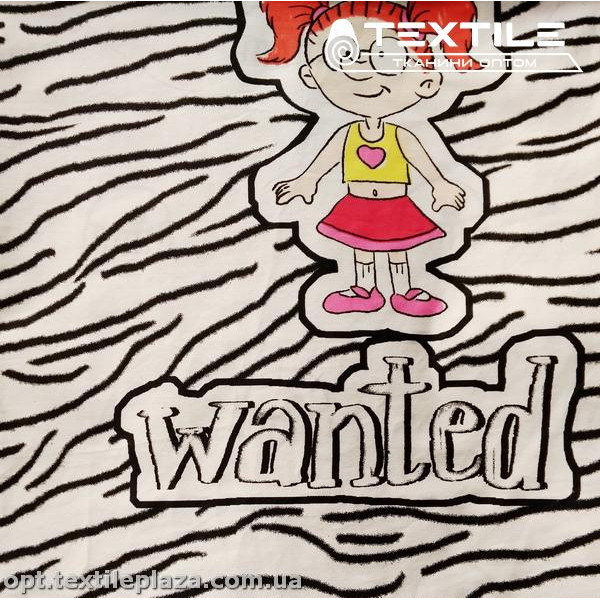 Сатин постельный цветной 14235D18C11 девочки, белый