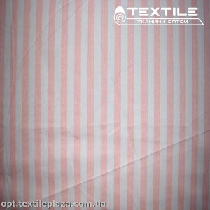 Сатин постельный цветной 1603D39C39 полоска, розовый