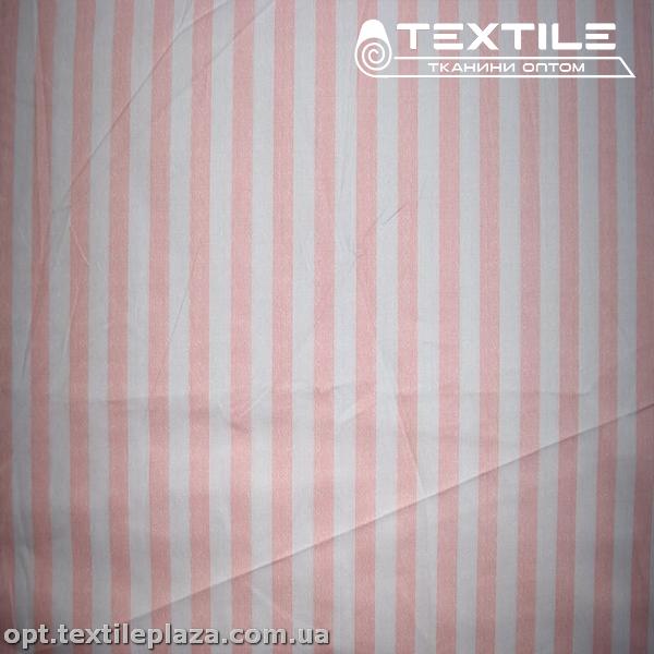 Сатин постельный цветной 1603D39C39 полоска, розовый
