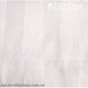 Сатин постельный однотонный 20260D6C6 жаккард, полоска, белый (260 см)