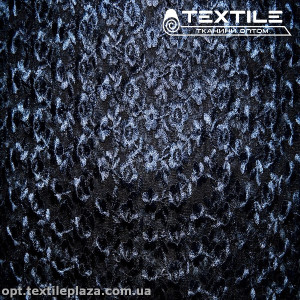 Сетка вышивка 7941D1C1 узор, темно-синий