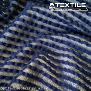 Сетка жаккард 3014D4C1 полоска, темно-синий