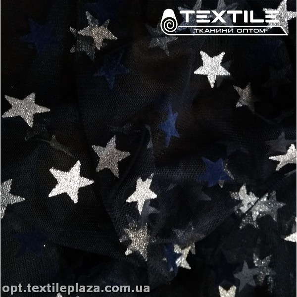 Сетка флок 3024D1C3 звезды, темно-синий