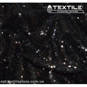 Сетка пайетки 12872D1C8 черный