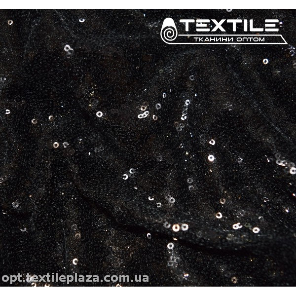 Сетка пайетки 12872D1C8 черный