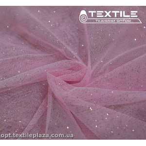 Сетка блестки 5250D13C15 узор, розовый