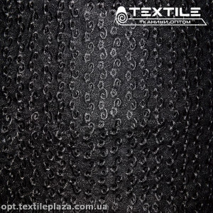 Сетка вышивка 88881D1C22 узор, черный