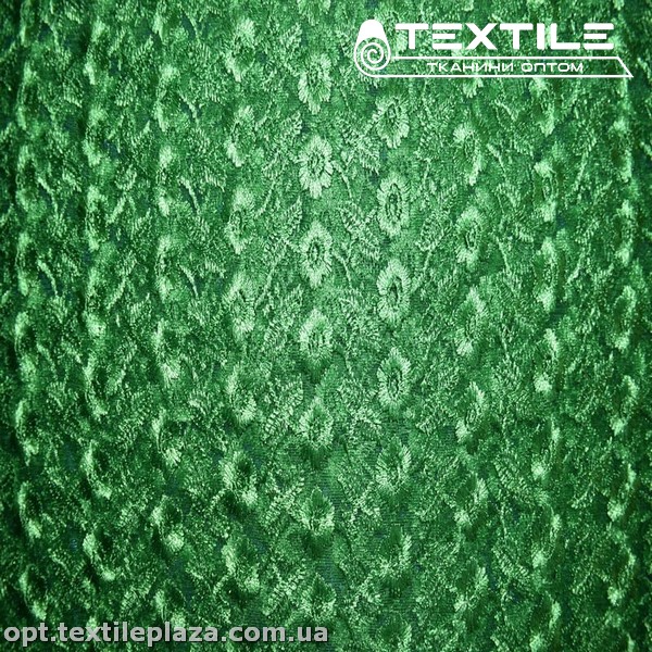 Сетка вышивка 5781D11C26 узор, зеленый