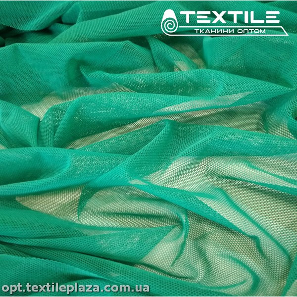 Сетка стрейч 7160C3 насыщенно-мятный