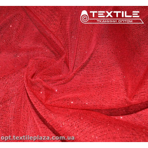 Сетка блестки 5250D13C20 узор, красный