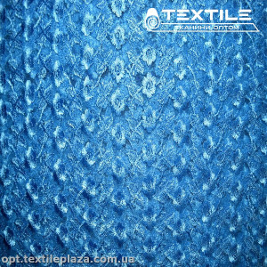 Сетка вышивка 5781D11C3 узор, голубой