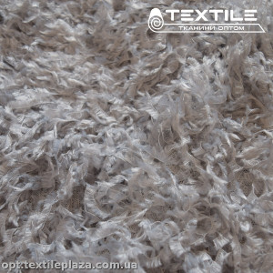 Сетка рюши 3684D1C2 перья, серый