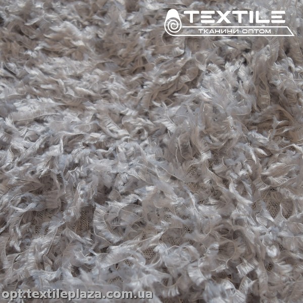 Сетка рюши 3684D1C2 перья, серый