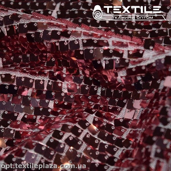 Сетка пайетки 3054D1C7 розовый