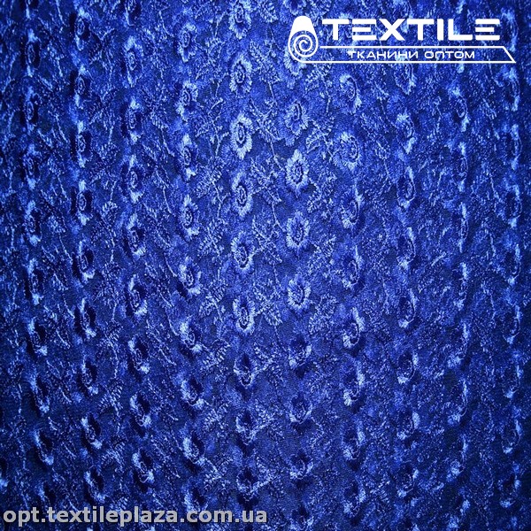 Сетка вышивка 5781D11C20 узор, синий