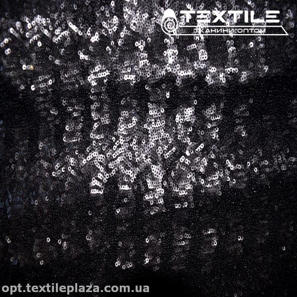 Сетка пайетки 9350D1C2 черный