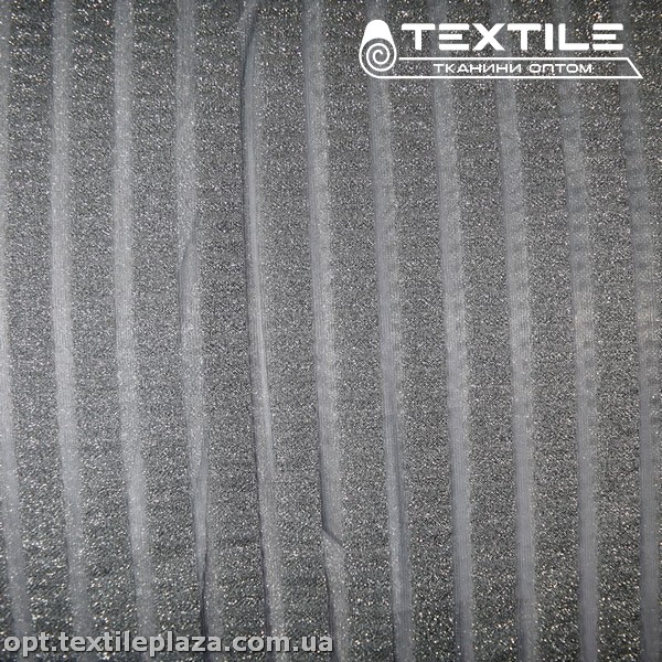 Сетка жаккард 3466D1C3 люрекс полоска, серый