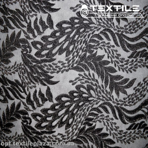 Сетка вышивка 3481D1C1 узор, черный