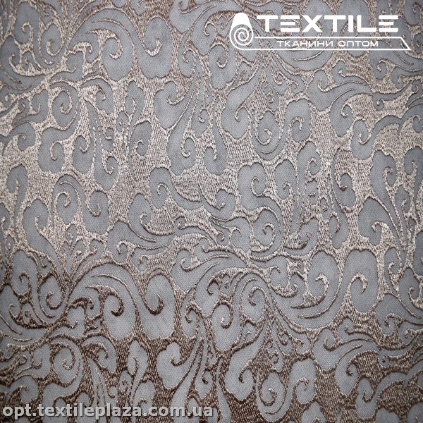 Сетка вышивка 3483D1C1 узор, бежевый