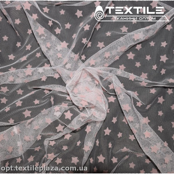 Сетка флок 4167D3C2 звезды, розовый