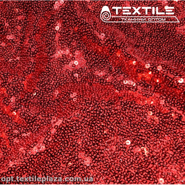 Сетка пайетки 12872D1C5 красный