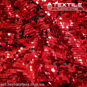Сетка пайетки 3054D1C5 красный