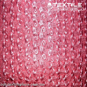 Сетка вышивка 88881D1C2 узор, розовый