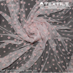 Сетка флок 4167D3C3 звезды, пудровый