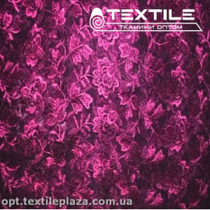 Сетка вышивка 44581D2C12 узор, лилово-фиолетовый