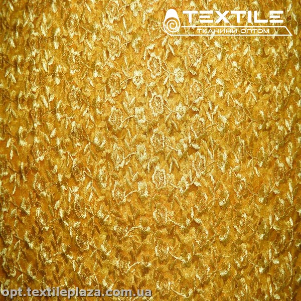 Сетка вышивка 19381D8C4 узор, желтый