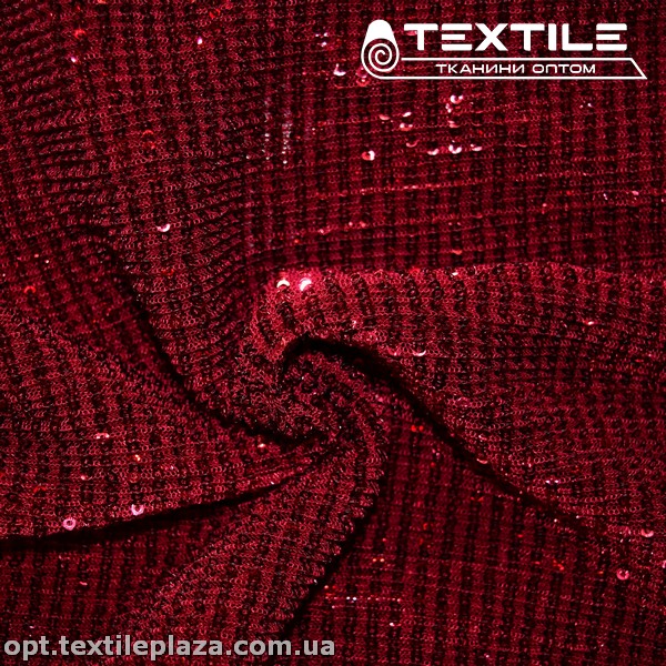 Сетка пайетки 3571D1C3 гофре, марсал