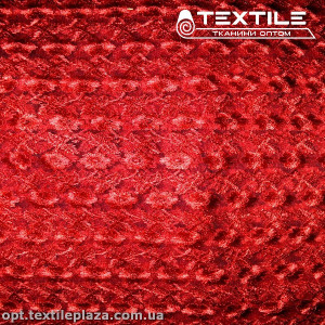 Сетка вышивка 5781D11C21 узор, красный