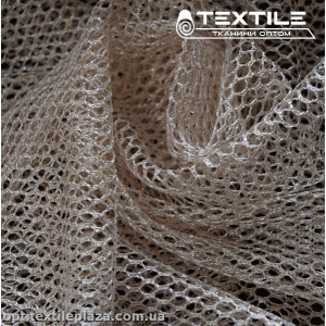 Сетка ажур 3654D1C4 люрекс, молочный