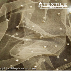 Сетка жемчуг 3240C1 молочный