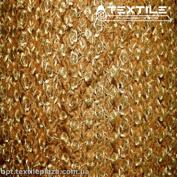 Сетка вышивка 19381D8C6 узор, холодное золото